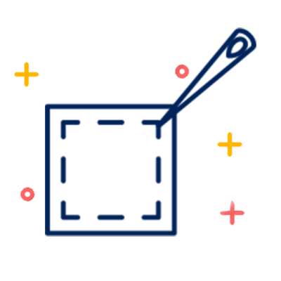 Double-stitched seams icon