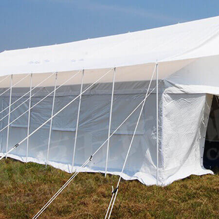 Reinforcement band tarpaulin - temporary shelters