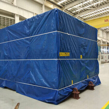 Silpaulin sheet can be used for heavy machinery packaging